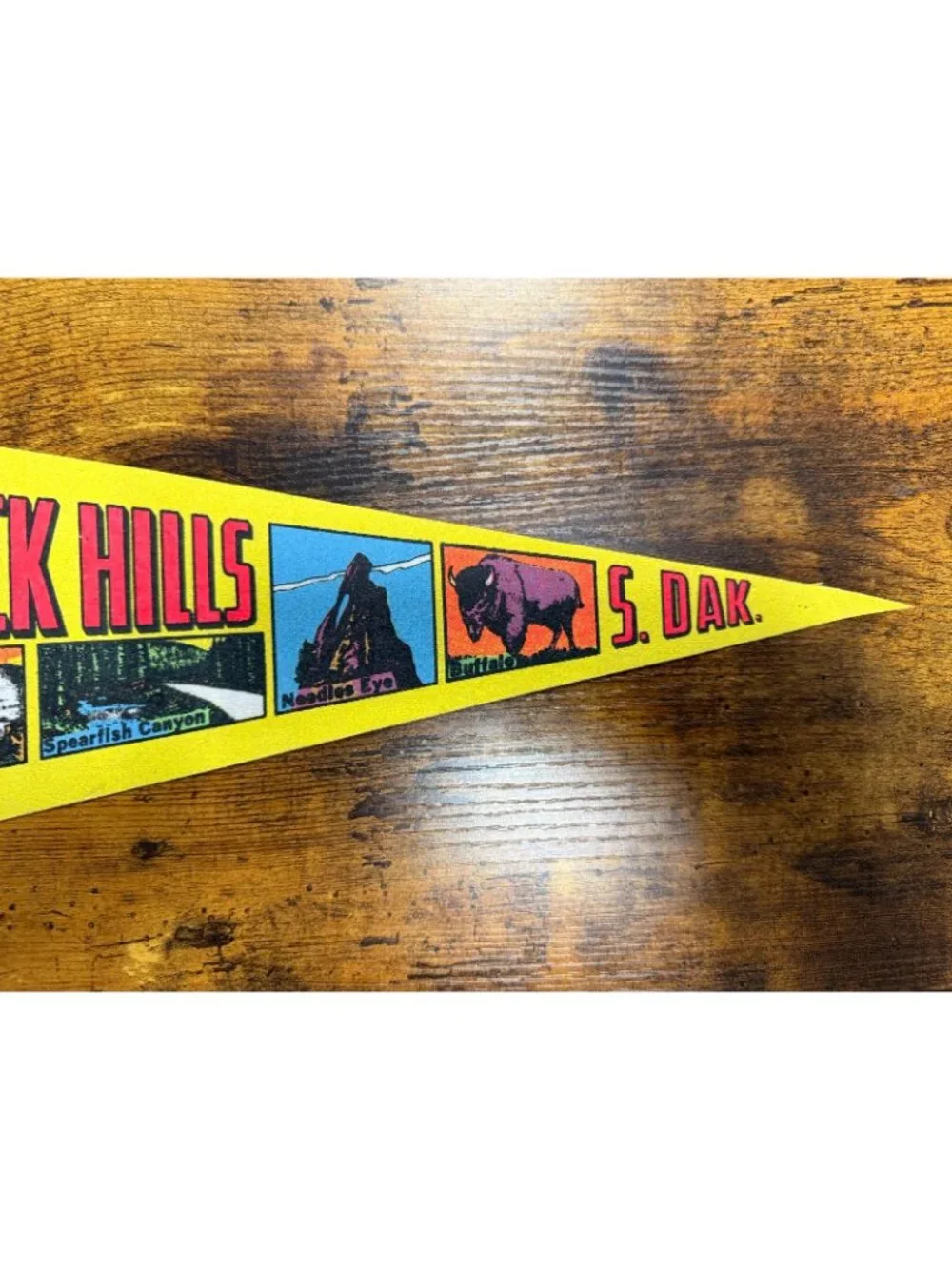 Vintage Black Hills, South Dakota pennant